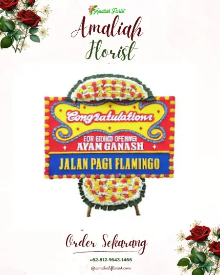 Sewa Papan Bunga Kelapa Gading Boulevard